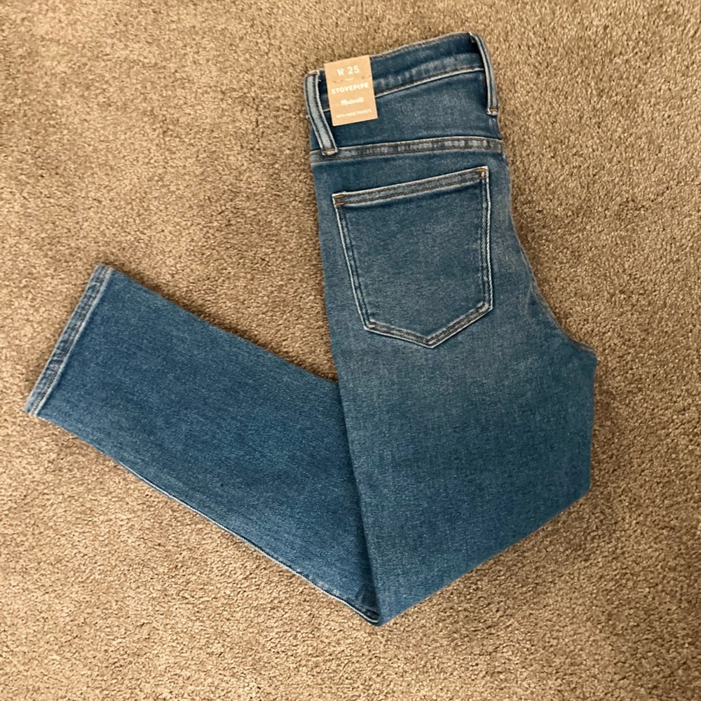 NWT Madewell Stovepipe Jeans 25